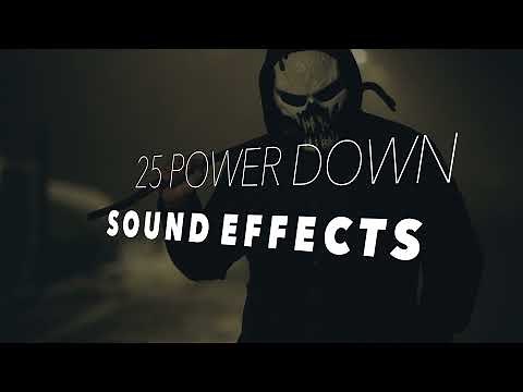 25 Free POWER DOWN Sound Effects Pack | You Must Download | No Copyright