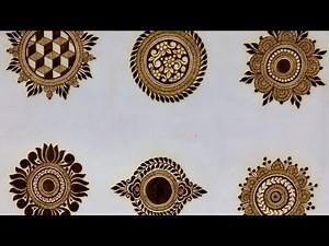 🌸 Beautiful Circle Mehndi Design | Easy Round Mehandi Tutorial for Beginners 🌿