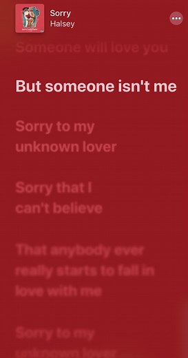 Sorry - Halsey #sorry #halsey #brokenheart #lovesong #june #songlyrics