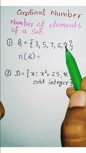 cardinal number of a set|set theory #sets #cardinality #cardinal #maths #shorts