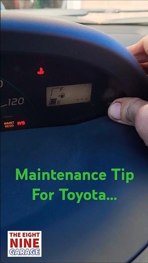 Toyota Maintenance Required Light? 🚗💨 Here’s How to Reset It!