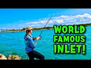 FISHING FAMOUS FLORIDA INLET from LAND!