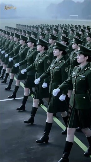 All female soldier teams goose-step compilation! Epic moments! 🔥