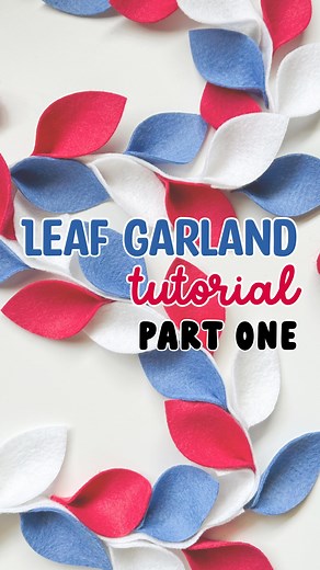 Leaf Garland Tutorial: Part One Here is a quick overview on the process and details on how to get started. The felt strip drapes really nicely wherever you hang it. 😃 #leafgarland #felttutorial #handmadegarland | Resa Curbo Creative