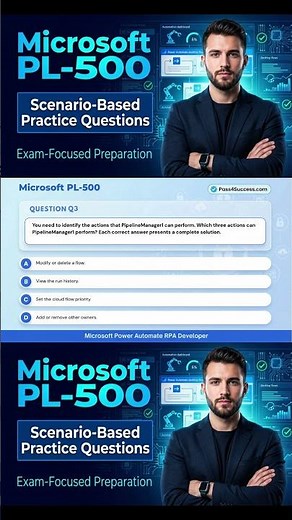 PL-500 Practice Questions & Answers | Power Automate Exam #PL500 #PowerAutomateExam