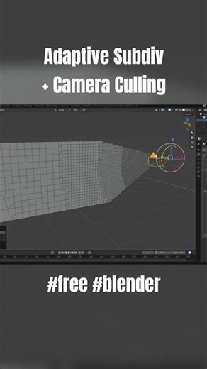Adaptive Subdivision & Culling #geometrynodes