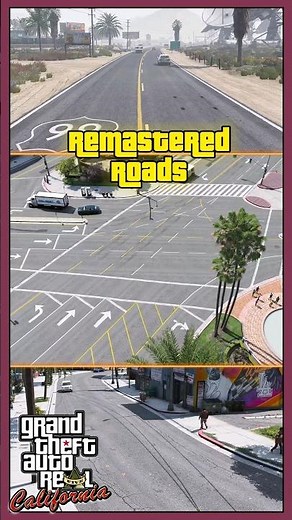 GTA 5 Parallax LA Roads With LA Revo 2.0 Real Life Mod #shorts