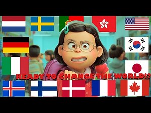 "READY TO CHANGE THE WORLD?" Scene Multilanguage // Turning Red