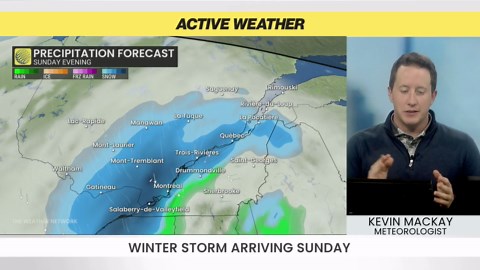 First major snowfall for Montreal and Quebec City