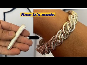 Silver Twisted Bracelet Making | Only 4 Steps Making | Ladies Bracelet Making
