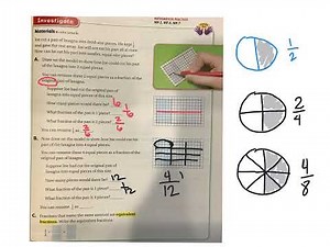 4th grade GoMath lesson 6.1 equivalent fractions