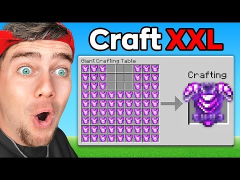 Minecraft, mais les Crafts sont GÉANTS ! (Pioche XXL)