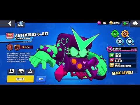 All antivirus 8-BIT Skin Animations In Brawl Stars!