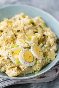 Instant Pot Potato Salad with Dill Pickles