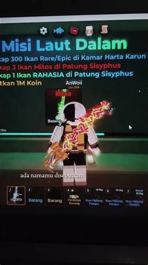 2 Hari Belum Lulus Juga di Lost Isle Fish It Roblox 😭 #lostisle #fishitroblox #robloxshorts