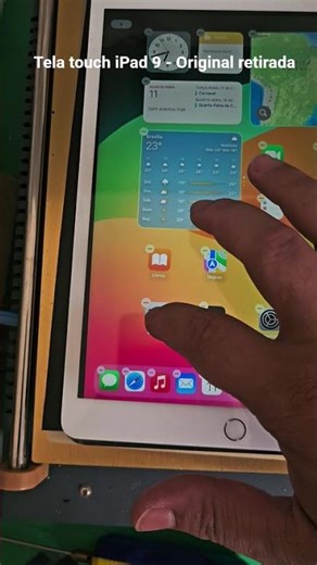 Tela touch iPad 9 - Original retirada #tablet