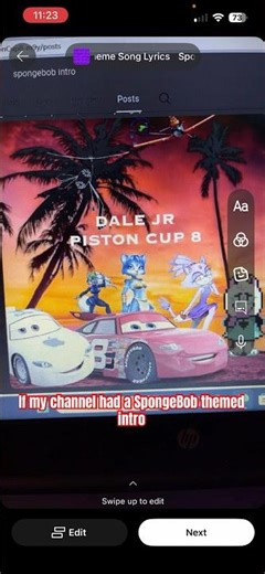 If my channel had a SpongeBob themed intro #funny #meme #cars #pistoncup #diecastcars #spongebob