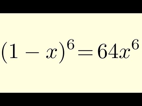 Solving a Sextic Equation