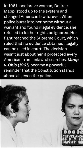 Mapp v. Ohio (1961): Illegal Search That Changed the Law #shorts #history #law #justice #court