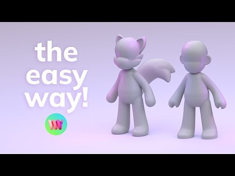 How to make an EASY 3D Character Base in Womp ✨