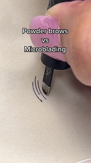 Powder Brows vs Microblading 💖 #Microblading #Brows #powderbrows #BeautySalon #Beauty #Phoenix #Belleza #Emprendedores