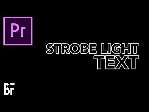 Strobe Light Text Effect - Text Animation Premiere Pro