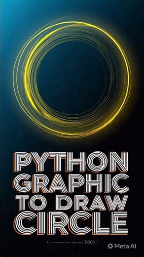 Draw a circle with python code #ytshorts #python