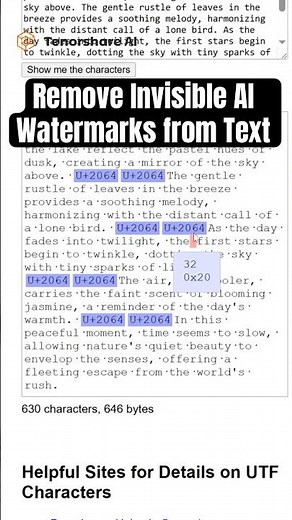 Remove Invisible AI Watermarks from Text (Secret Trick) #shorts