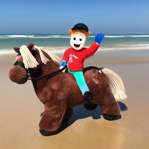 Crafty Pony and Pippa go to the beach #equestrian #toys #craftyponies