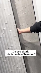 Do you think this is made of bamboo? #interiordesign #wallpanelling #backdropdecoration #walldecor #homedecorideas #wallboard #wallboards #wallpaper #decorationdesign #decorationboards #decoration_ideas #walldecoration #decoration #decor #deco #wallpanelling #homeimprovement #renovation | Harmercoverings