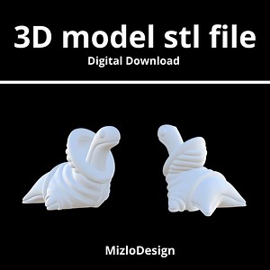 Nessie With Hoodie STL File for 3D Printing. Fan Art DIGITAL DOWNLOAD - Etsy