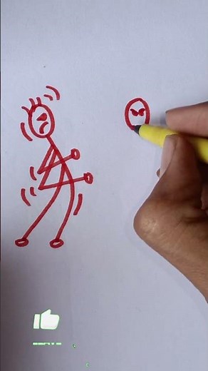 how to draw easy stickman fight drawing#art#sorts#drawing#stickman#fight drawing#viral#new drawing