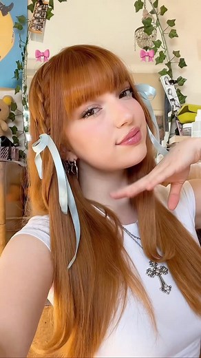 alice on Instagram: "todays hairstyleeeeee :) super cute + easy , also looks good even without the ribbons