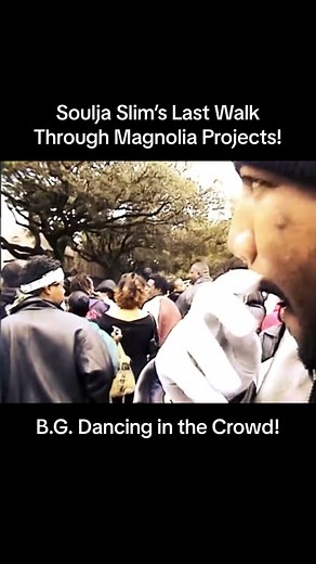 Soulja Slims final walk through the Magnolia Projects in New Orleans. R.I.P. Soulja Slim