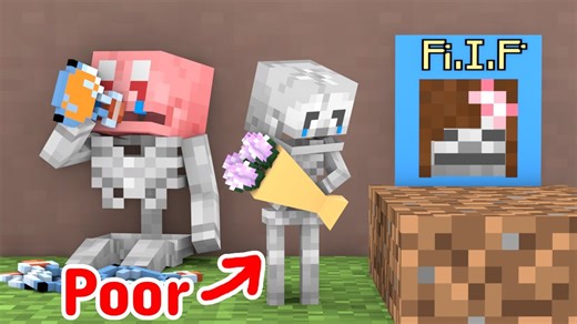 Poor Skeleton Family - Minecraft Animation #minecraft #minecraftmemes #minecraftvideos #minecrafte #minecraftbuild #minecraftclips #gaming #reels #twitch #tiktok | Baby Monster School
