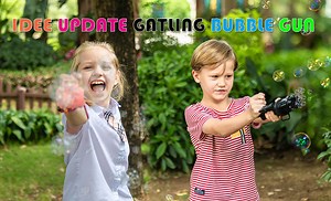 Watch IDEE Gatling Bubble Gun, Automatic Bubble Machine for Kids on Amazon Live