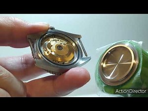 Opening a Rolex type watch back with a container