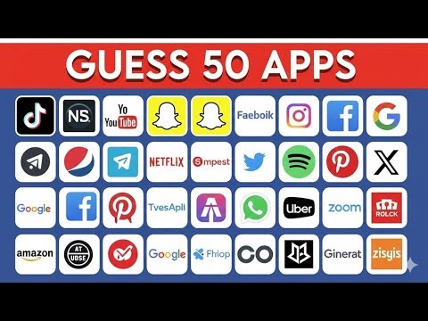 Can You Name These 50 App Logos? | Ultimate Logo Quiz 🔥