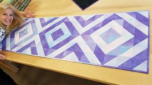 Easy One-Fabric Runner Quilt Tutorial For Beginners
