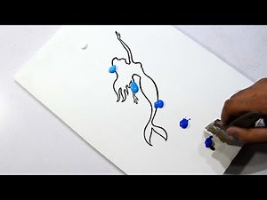 Mermaid Painting / Easy Acrylic Painting Tutorial / Step By Step / For Beginners