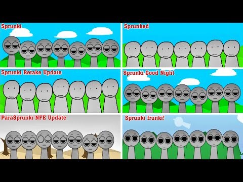 mix all together from Sprunki vs Sprunked vs Sprunki Retake Update vs Sprunki Good Night vs ...
