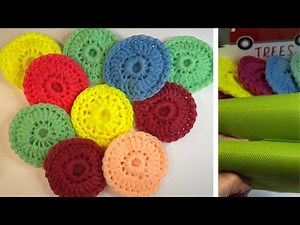 How To Make Kitchen Scrubbies | From Sewing To Crochet | A Perfect Gift Sewing Meets Crochet | EASY