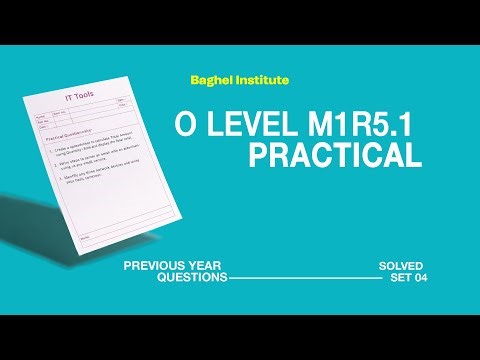 O Level M1 R5.1 Practical Exam Practice 🔥 Live Surprise Class | SET 04 | IT Tools & Network Basics
