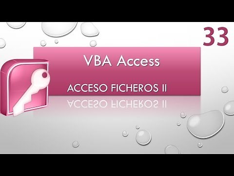 Curso VBA Access. Acceso ficheros Interacción II. Vídeo 33