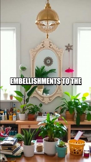 Upcycling Old Picture Frames into Decorative Mirrors