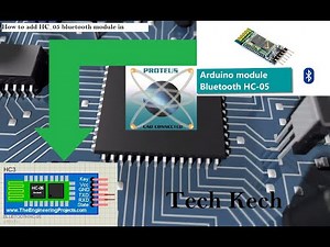 How to add HC_05 bluetooth module in proteus isis