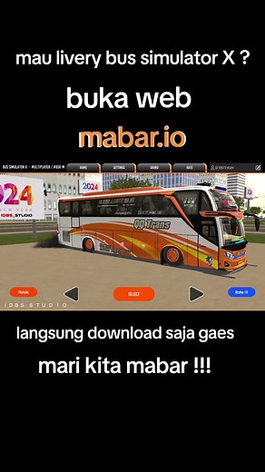 download livery bus simulator x #bussimulatorxmultiplayer #mabar