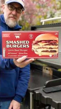 Trying Smashed Burgers from Aldi #aldi #aldifinds #smashburgers #blackstone #burger