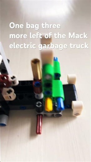 One out of four bags done Mack electric garbage truck Lego technic ￼