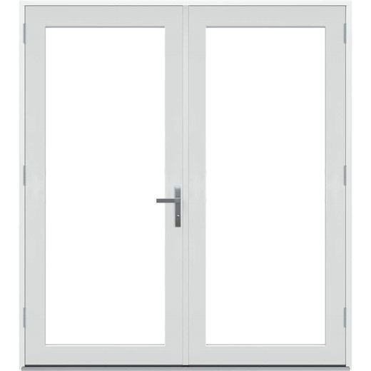 Reviews for JELD-WEN 72 in. x 80 in. F4500 Left-Hand/Outswing White Fiberglass French Patio Door w/ Low-E Glass and Nickel Handle | Pg 1 - The Home Depot